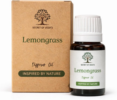 SECRET OF VEDAS Lemongrass Diffuser Oil 10Ml Reed Diffuser Oil Electric Diffuser Oil Fragrance Oil Oil Burner Home Fragrance Scented Oil from B&Q