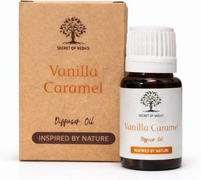 SECRET OF VEDAS Vanilla Caramel Diffuser Oil 10Ml Reed Diffuser Oil Electric Diffuser Oil Fragrance Oil Oil Burner Home Fragrance Scented Oil