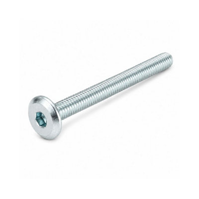 Sisi UK Furniture Bolt Flat Head Bzp M6 X 60mm Bed Cot Cabinet Connector Bolts 10 Pack from B&Q