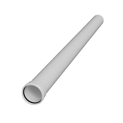 Floplast 110mm Industrial/xtraflo Downpipe KitHopper Head With Access PipeWhite from B&Q