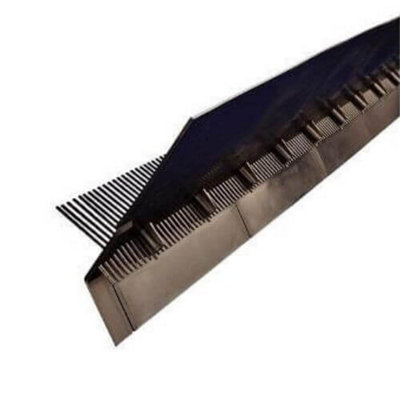 B&Q -  3-In-1 Eaves Protection Pack Of 5 900mm Interlocking Fascia Vent Bird Comb Eaves GuardBlack