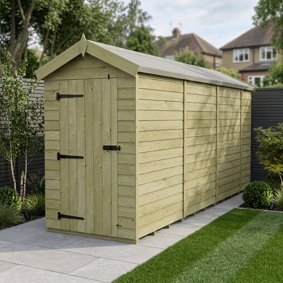 B&Q -  4 X 15 Apex Shed (Single DoorNo Windows)