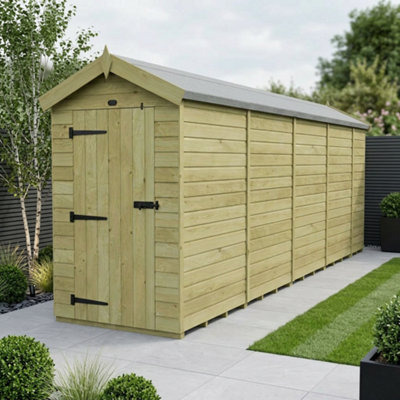 B&Q -  4 X 17 Apex Shed (Single DoorNo Windows)