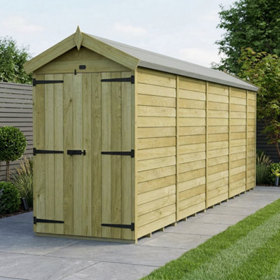 B&Q -  4 X 19 Apex Shed (Double DoorNo Windows)
