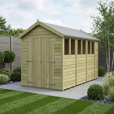 B&Q -  7 X 15 Apex Shed (Double DoorWith Windows)