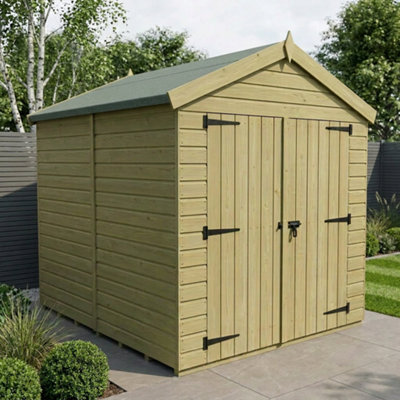 B&Q -  8 X 8 Apex Shed (Double DoorNo Windows)