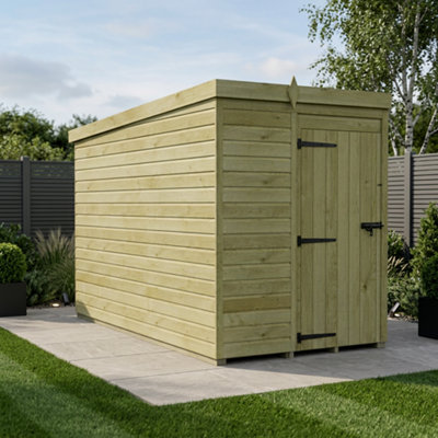 B&Q -  5 X 10 Pent Shed (Single DoorNo Windows)