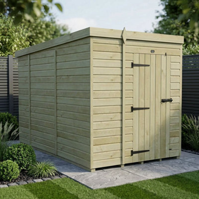 B&Q -  6 X 10 Pent Shed (Single DoorNo Windows)