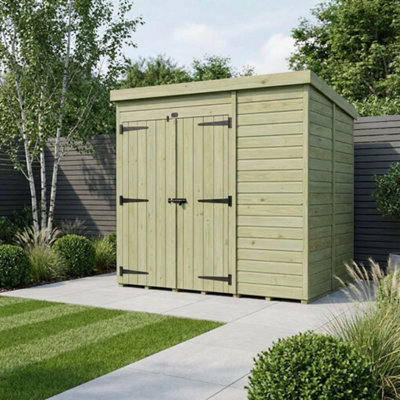 B&Q -  7 X 5 Pent Shed (Double DoorNo Windows)