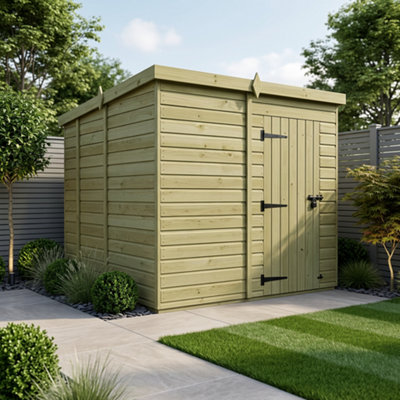 B&Q -  7 X 9 Pent Shed (Single DoorNo Windows)