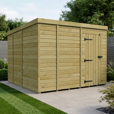 B&Q -  9 X 9 Pent Shed (Single DoorNo Windows)