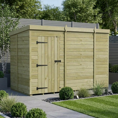 B&Q -  10 X 5 Pent Shed (Single DoorNo Windows)