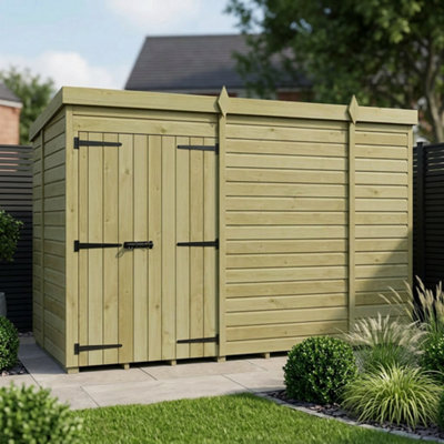 B&Q -  10 X 5 Pent Shed (Double DoorNo Windows)