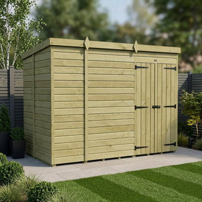 B&Q -  10 X 6 Pent Shed (Double DoorNo Windows)