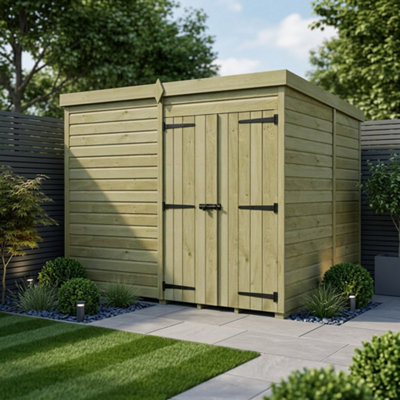B&Q -  10 X 9 Pent Shed (Double DoorNo Windows)