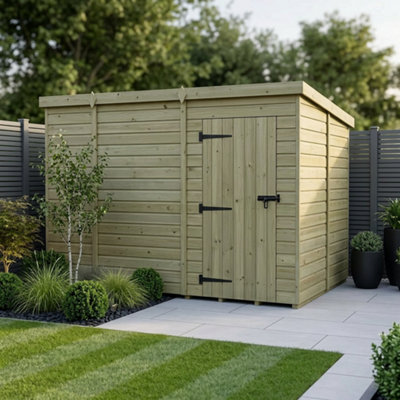 B&Q -  10 X 10 Pent Shed (Single DoorNo Windows)