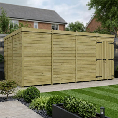 B&Q -  16 X 9 Pent Shed (Double DoorNo Windows)