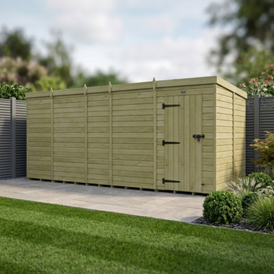 B&Q -  19 X 9 Pent Shed (Single DoorNo Windows)