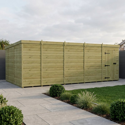 B&Q -  19 X 10 Pent Shed (Single DoorNo Windows)