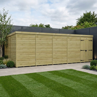 B&Q -  20 X 9 Pent Shed (Double DoorNo Windows)