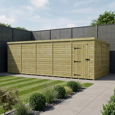 B&Q -  20 X 10 Pent Shed (Single DoorNo Windows)