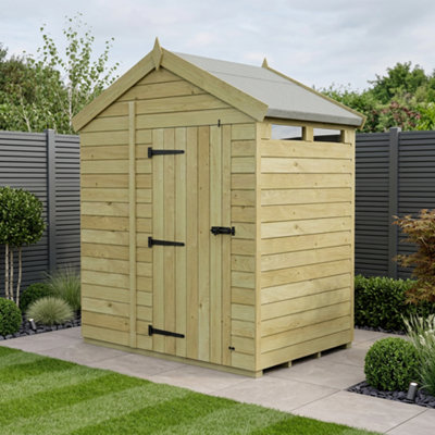 B&Q - 4 X 6 Apex Security ShedDiy Sheds