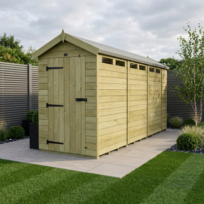 B&Q - 4 X 15 Apex Security ShedDiy Sheds