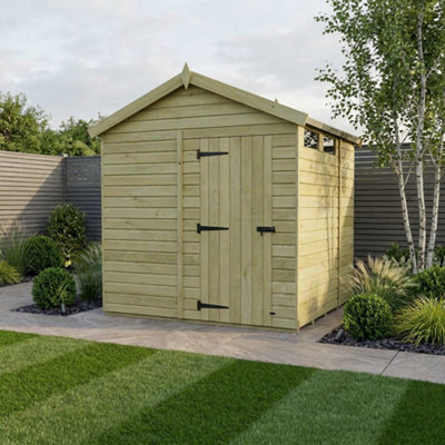 B&Q - 6 X 8 Apex Security ShedDiy Sheds