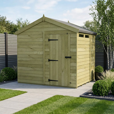 B&Q - 7 X 8 Apex Security ShedDiy Sheds
