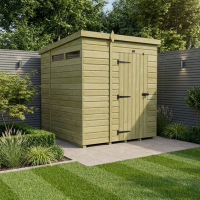 B&Q - 6 X 6 Security Pent ShedDiy Sheds