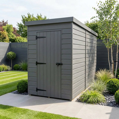 B&Q -  4X10 Pent Composite Shed (Single DoorNo Windows)