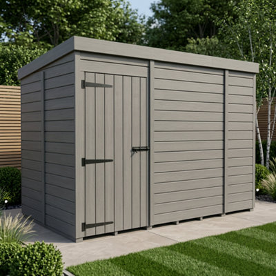 B&Q -  5X9 Pent Composite Shed (Single DoorNo Windows)