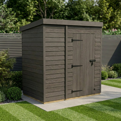 B&Q -  6X4 Pent Composite Shed (Single DoorNo Windows)