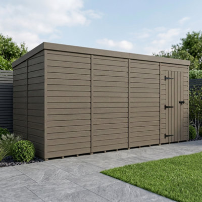 B&Q -  6X9 Pent Composite Shed (Single DoorNo Windows)