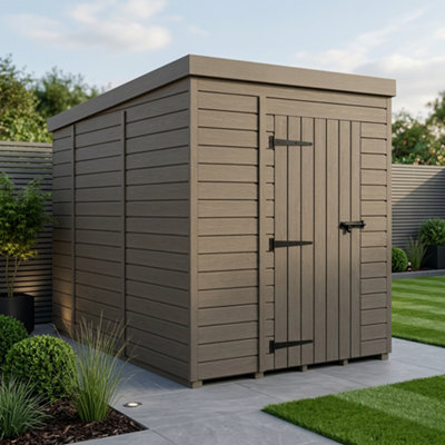 B&Q -  6X10 Pent Composite Shed (Single DoorNo Windows)