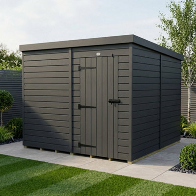 B&Q -  7X8 Pent Composite Shed (Single DoorNo Windows)