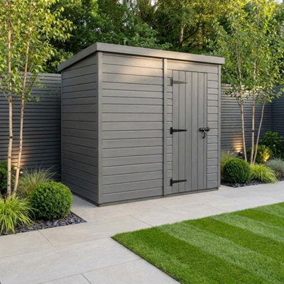B&Q -  8X4 Pent Composite Shed (Single DoorNo Windows)