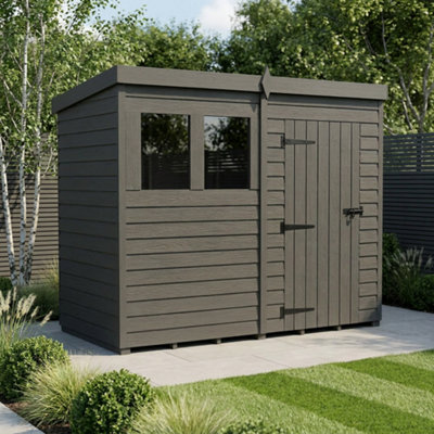 B&Q -  8X4 Pent Composite Shed (Single DoorWith Windows)