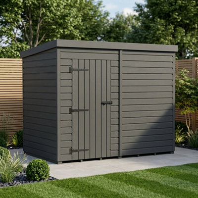B&Q -  8X5 Pent Composite Shed (Single DoorNo Windows)