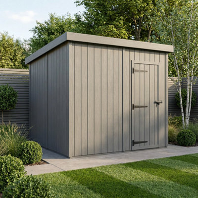 B&Q -  8X9 Pent Composite Shed (Single DoorNo Windows)