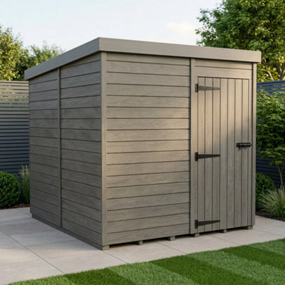 B&Q -  8X10 Pent Composite Shed (Single DoorNo Windows)