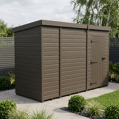 B&Q -  9X4 Pent Composite Shed (Single DoorNo Windows)