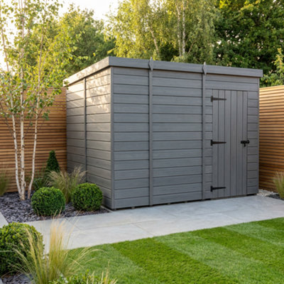 B&Q -  9X6 Pent Composite Shed (Single DoorNo Windows)