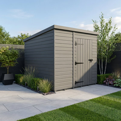B&Q -  9X9 Pent Composite Shed (Single DoorNo Windows)
