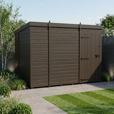 B&Q -  9X10 Pent Composite Shed (Single DoorNo Windows)