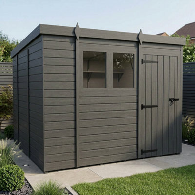 B&Q -  9X10 Pent Composite Shed (Single DoorWith Windows)