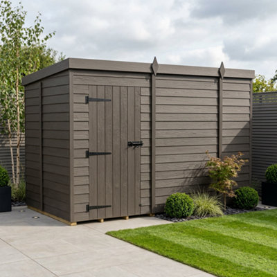 B&Q -  10X5 Pent Composite Shed (Single DoorNo Windows)