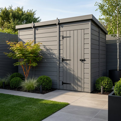 B&Q -  11X9 Pent Composite Shed (Single DoorNo Windows)