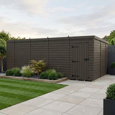 B&Q -  18X10 Pent Composite Shed (Single DoorNo Windows)