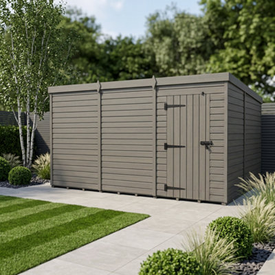 B&Q -  20X9 Pent Composite Shed (Single DoorNo Windows)